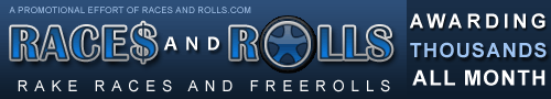 Races and Rolls Poker Rakeback Promotion Image